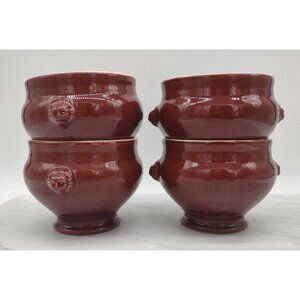 Emile Henry Lion Head Bowl Le Potier Brown Soup Bowl Vintage Classic Onion Soup